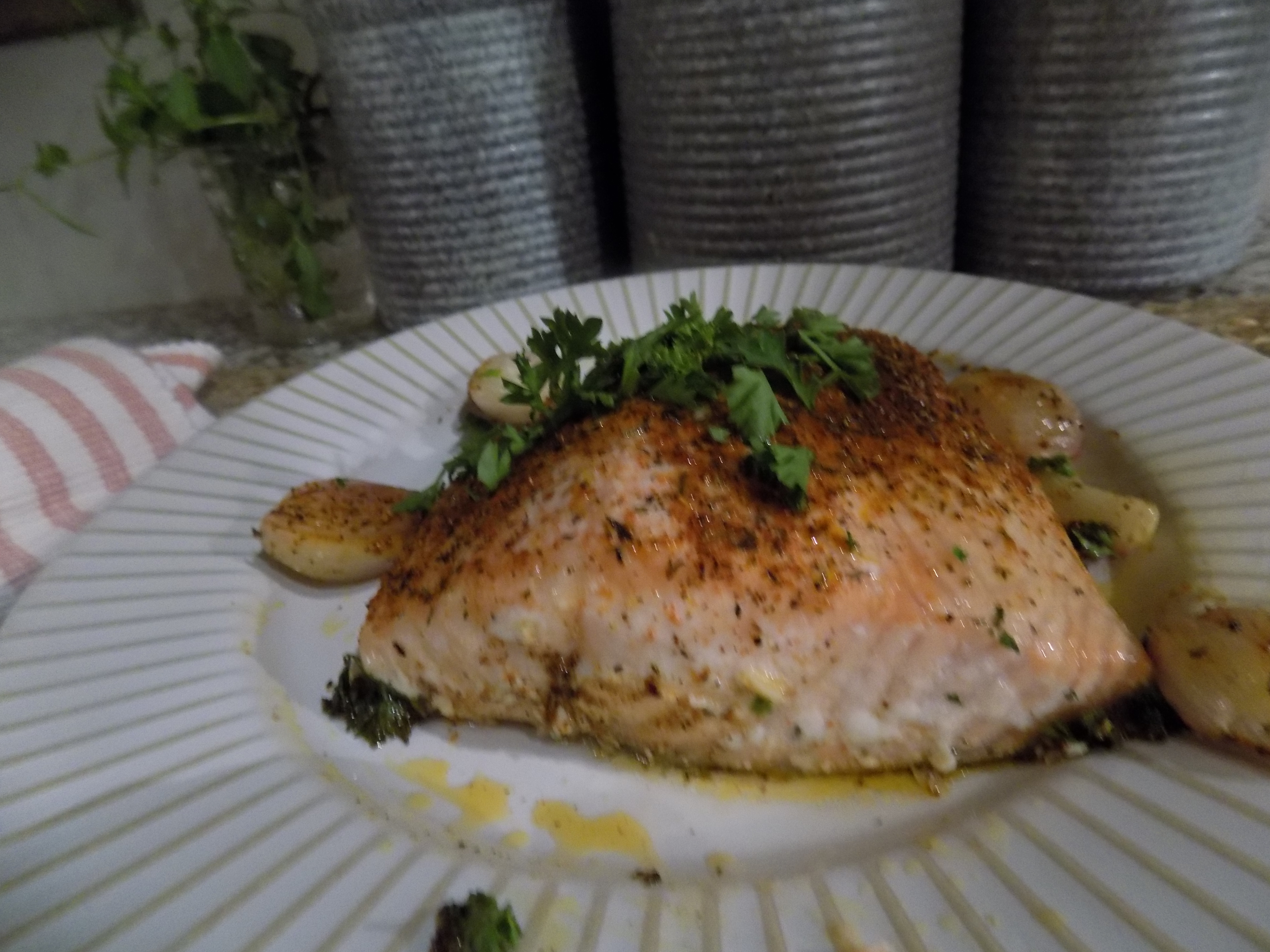 Broiled Salmon