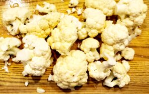 Cauliflower cut into small pieces