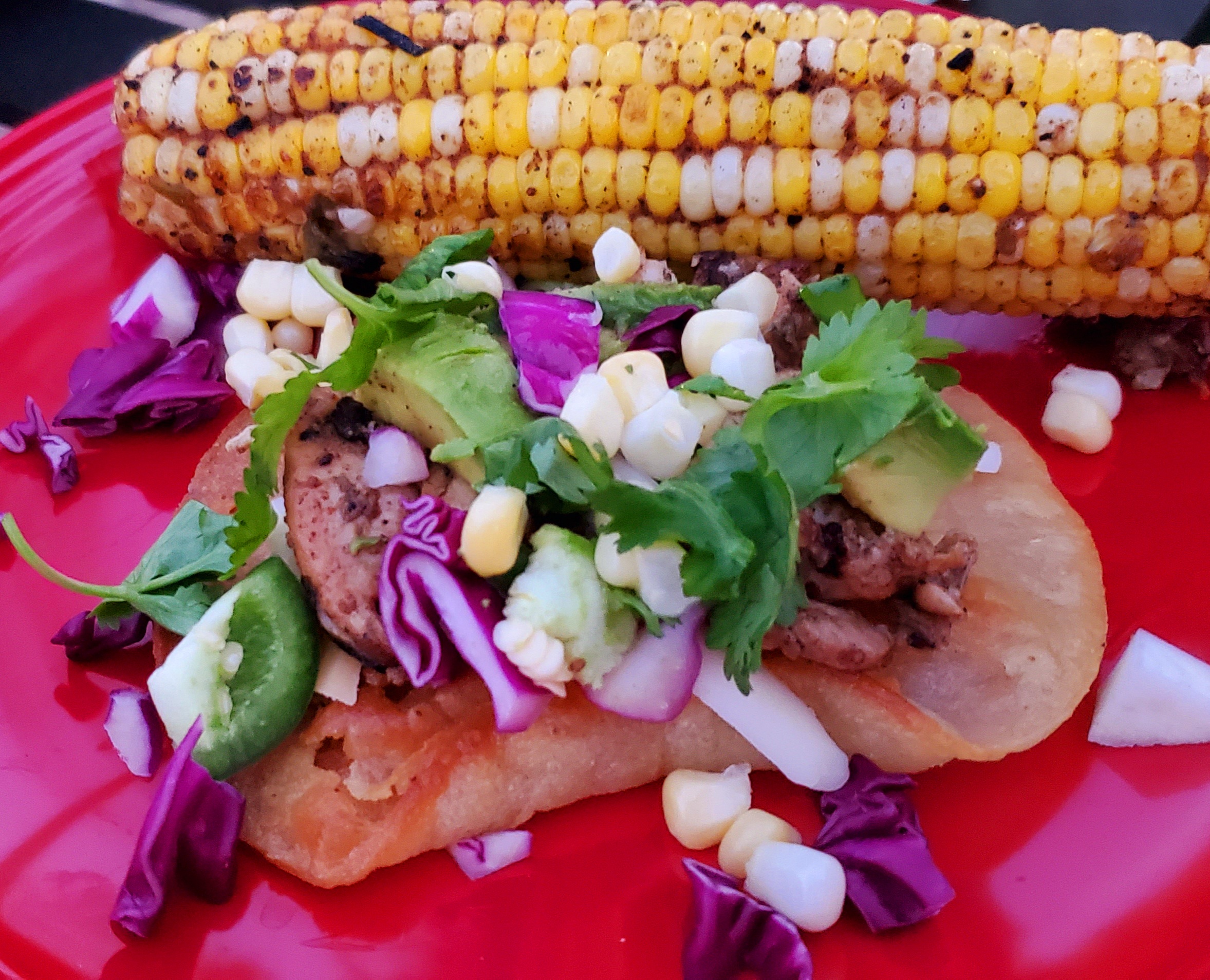 Tex Mex Chicken Street Tacos with Mexican Grilled Corn